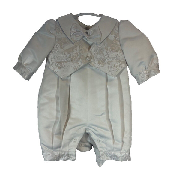 Baby Boys Christening/Wedding Attire Suit size 0-3 months One Piece Vest A58